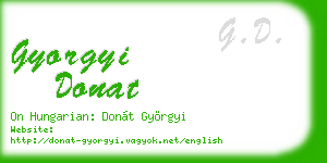 gyorgyi donat business card
