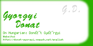 gyorgyi donat business card